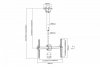 Digitus Uchwyt sufitowy TV 37-70 cali 50kg, z regulacją teleskopową 560-910mm Czarny
